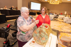 At the VFN Conference the Alzheimer's Coordinator is reading the name of a lucky winner