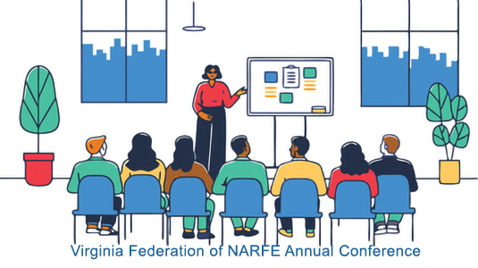 A room with attendees sitting in chairs listening to a speaker who is referring to a white board.