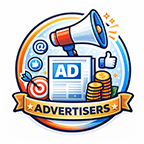 megaphone and paper that says ad