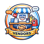 an icon with a little store front that says vendors